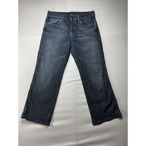 7 for All Mankind Men's 'A' Pocket Relaxed Straight Leg Blue Jeans - Size 34x28